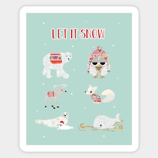 Let it snow Sticker